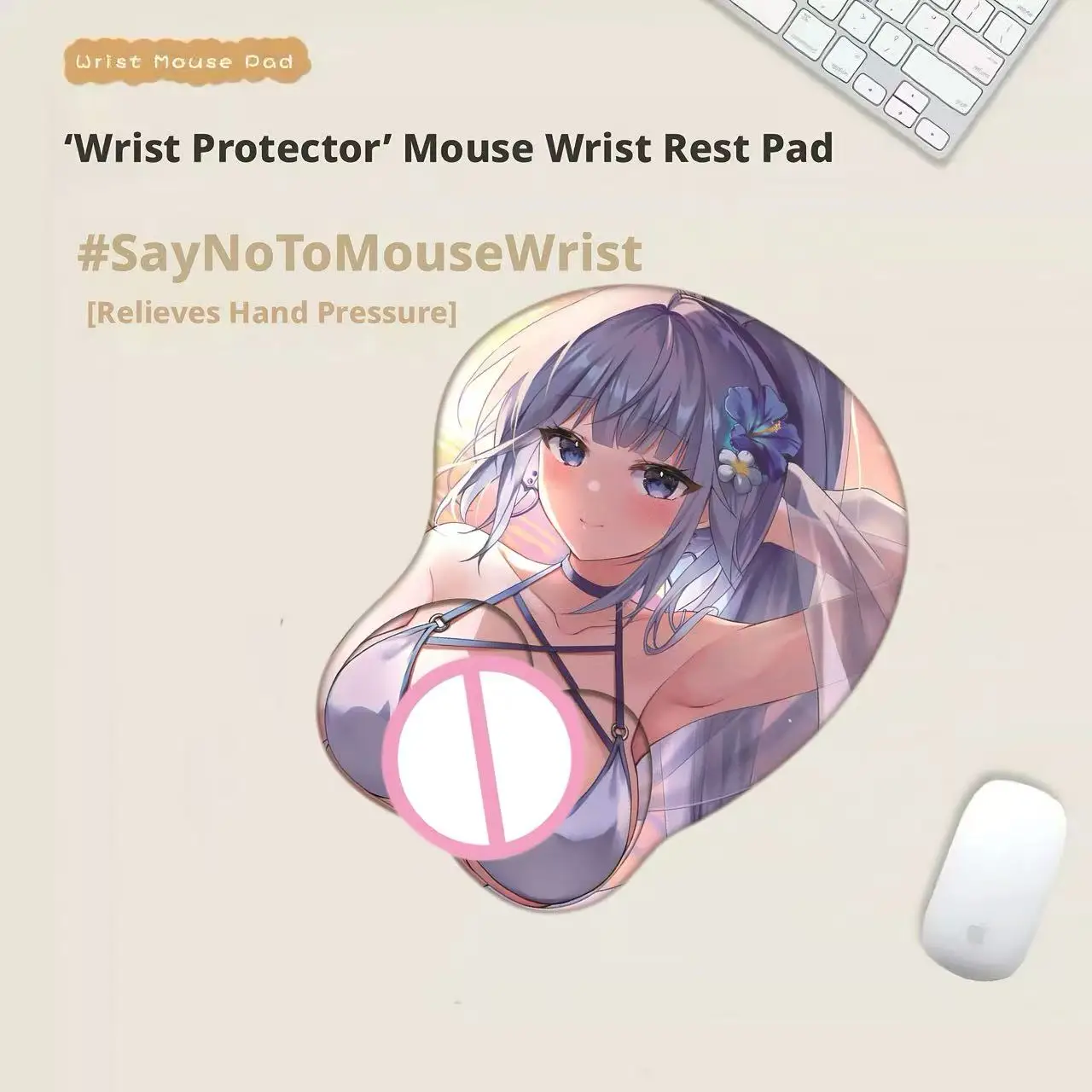 Laptop Accessories Officeworks - Wrist Support Mouse Pad Anti-Slip Wrist