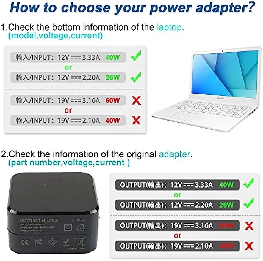 12V 3.33A Laptop Ac Adapter Ch - Laptop Accessories Shop บทวิจารณ์และราคา
