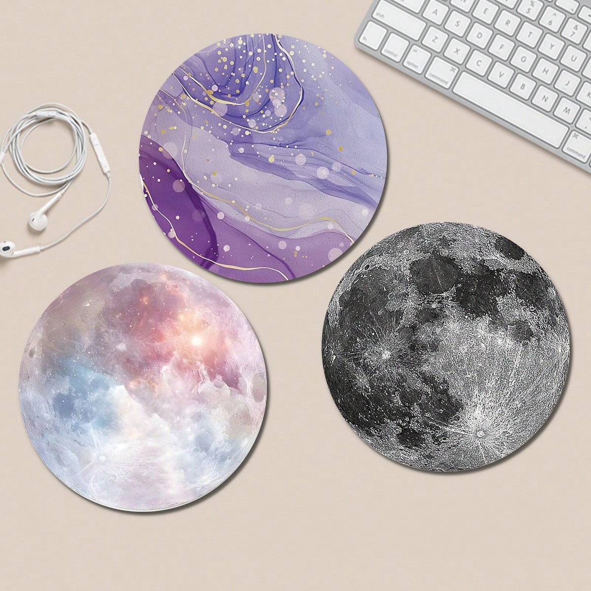 1 Purple Marble Moon Cute Mous - Laptop Accessories Officeworks บทวิจารณ์และราคา