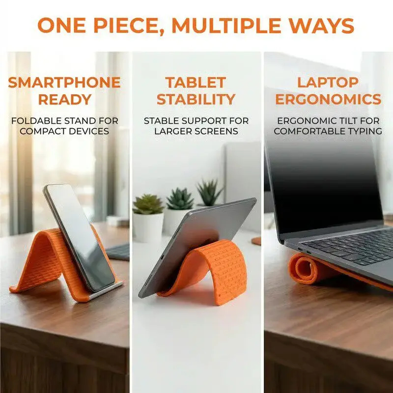 Silicone Foldable Phone Stand  - Laptop Original Accessories บทวิจารณ์และราคา