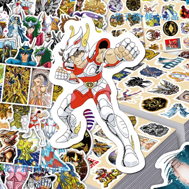101Pcs Saint Seiya Anime Stick - Laptop Original Accessories บทวิจารณ์และราคา