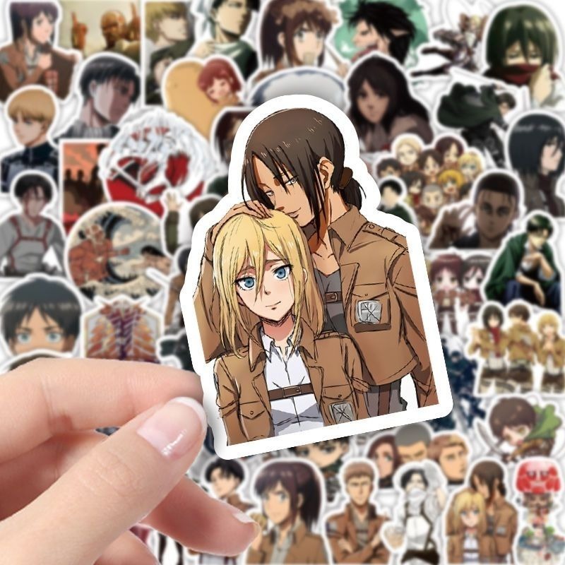 60Pcs Attack on Titan Anime St - Laptop Original Accessories บทวิจารณ์และราคา