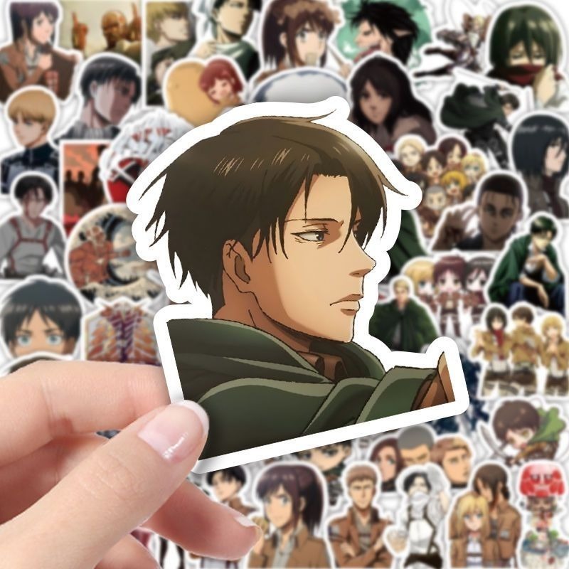 60Pcs Attack on Titan Anime St - Laptop Original Accessories บทวิจารณ์และราคา