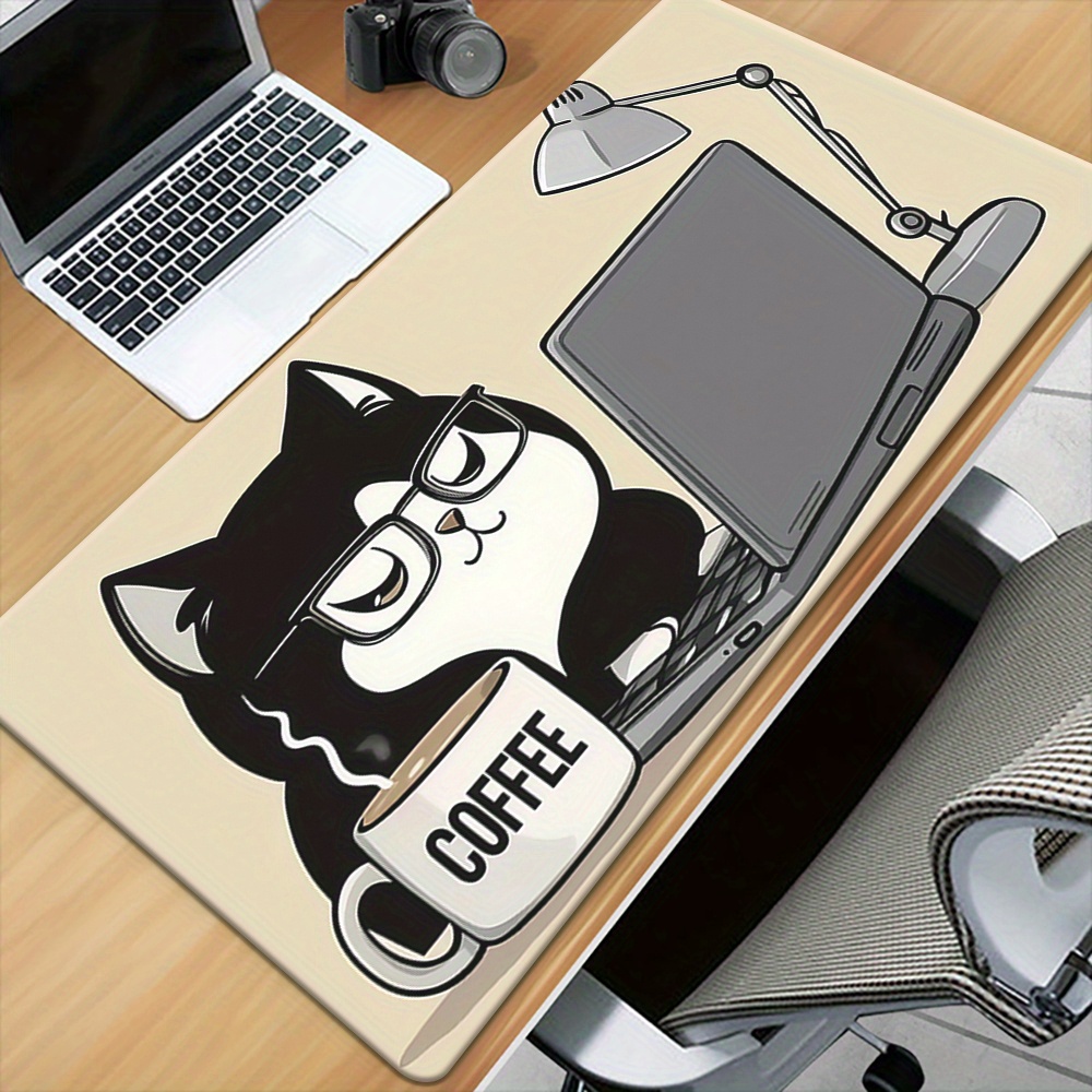 Cute Coffee Cat Working On Lap - Laptop Accessories Officeworks บทวิจารณ์และราคา