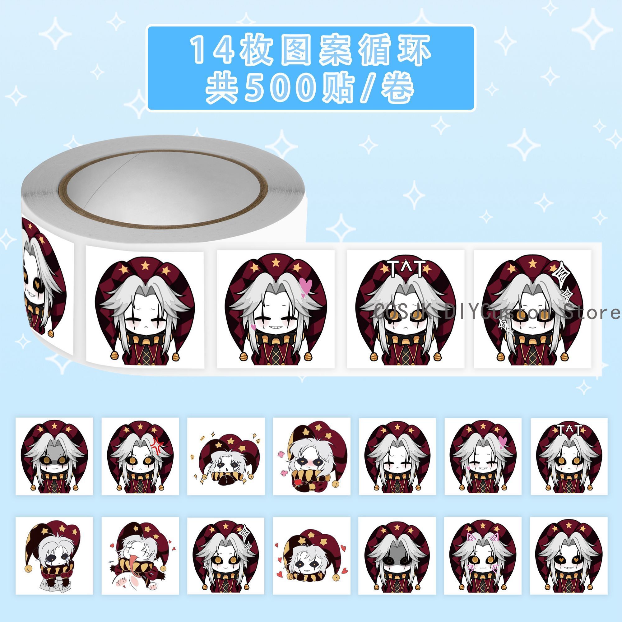 500Pc/Roll Anime Pierrot The F - Laptop Original Accessories บทวิจารณ์และราคา