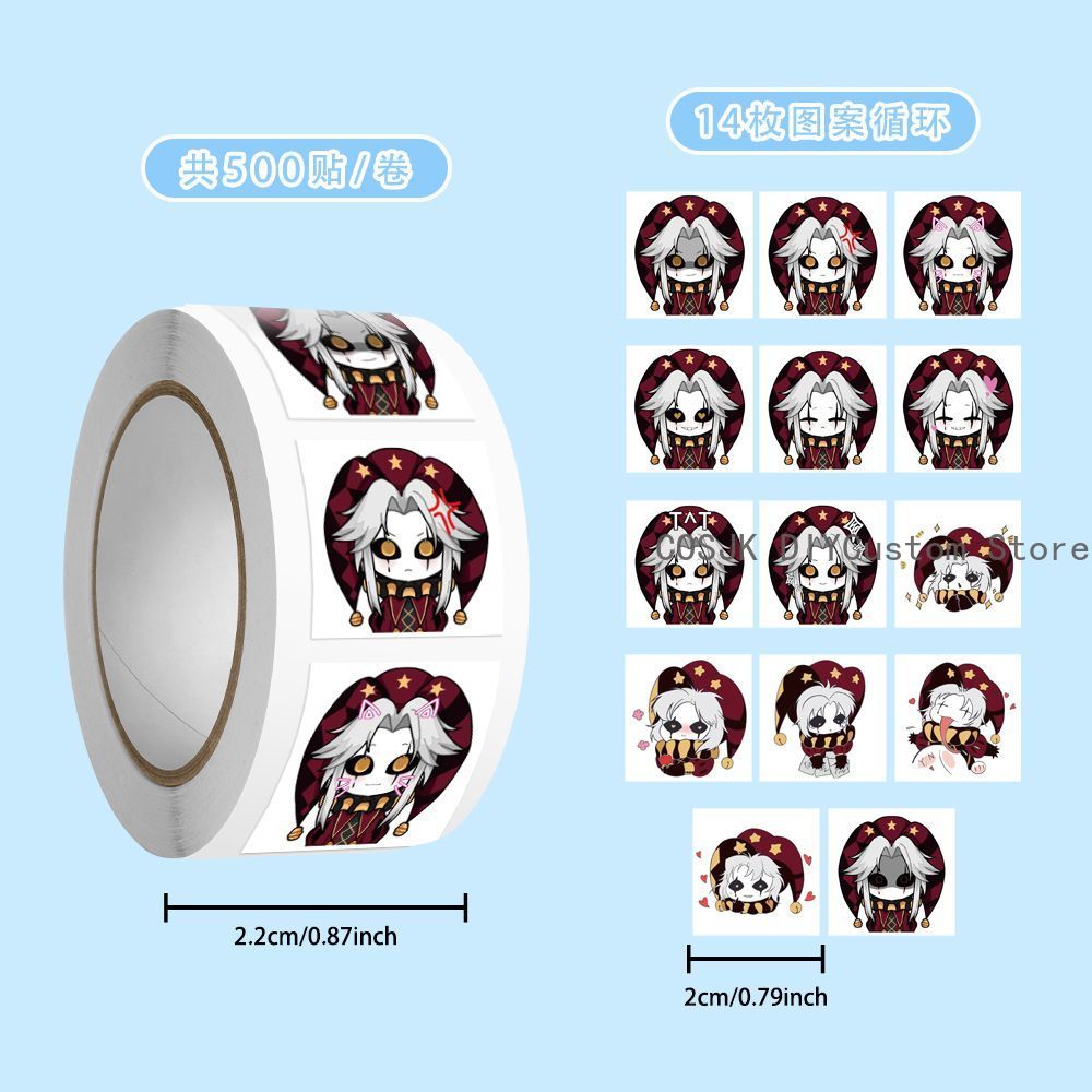 500Pc/Roll Anime Pierrot The F - Laptop Original Accessories บทวิจารณ์และราคา