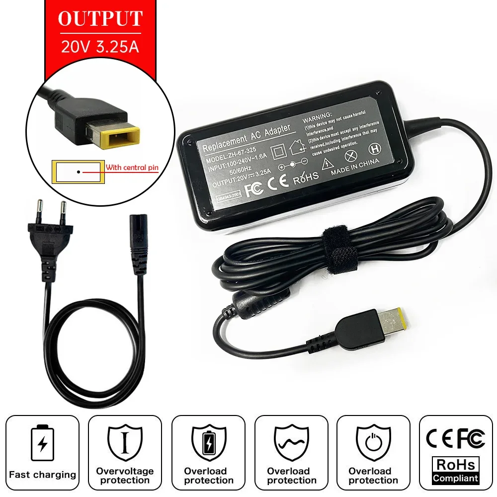 20V 3.25A Laptop AC Adapter Ch - Laptop Accessories Shop บทวิจารณ์และราคา