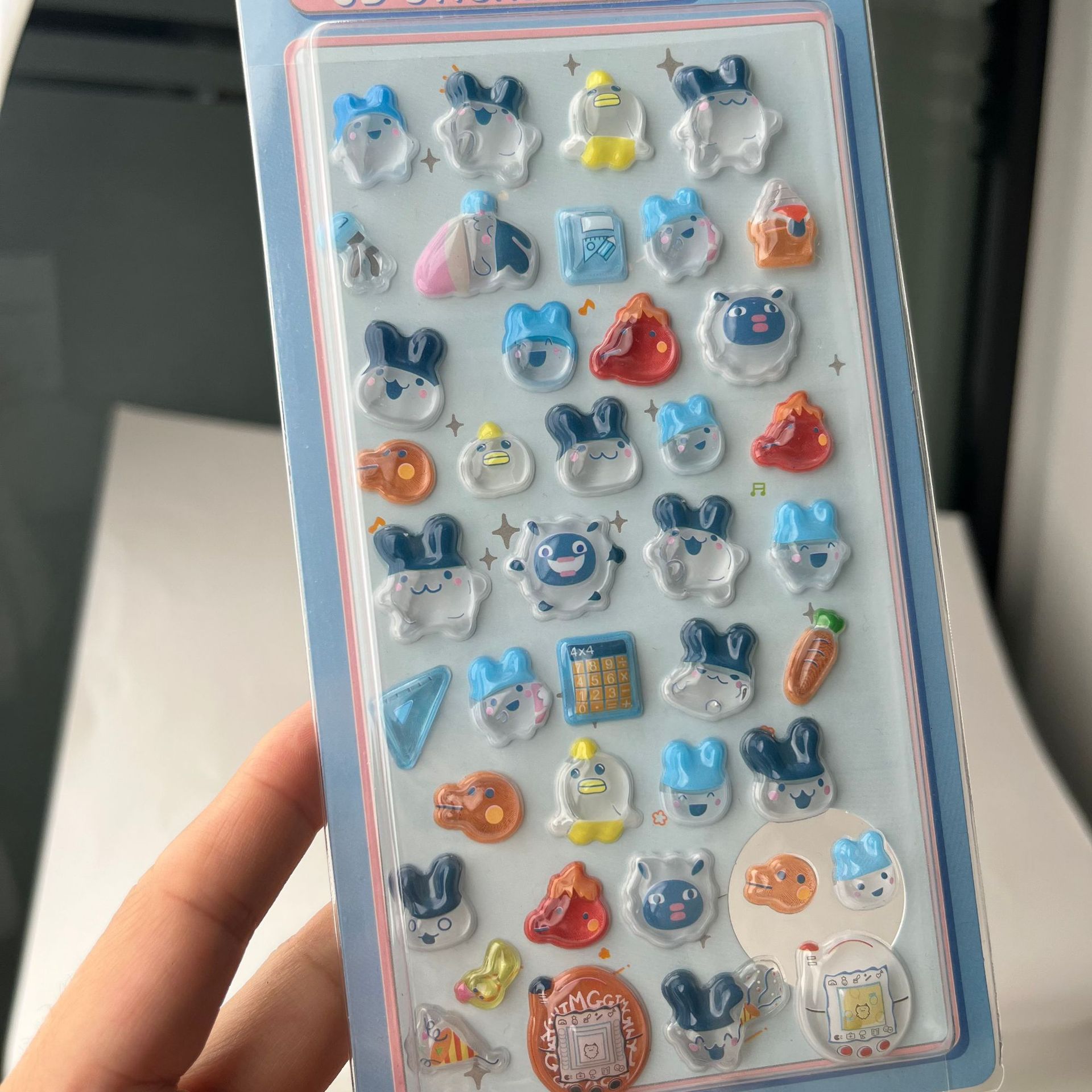 Cute Tamagotchi 3D Puffy Stick - Laptop Original Accessories บทวิจารณ์และราคา