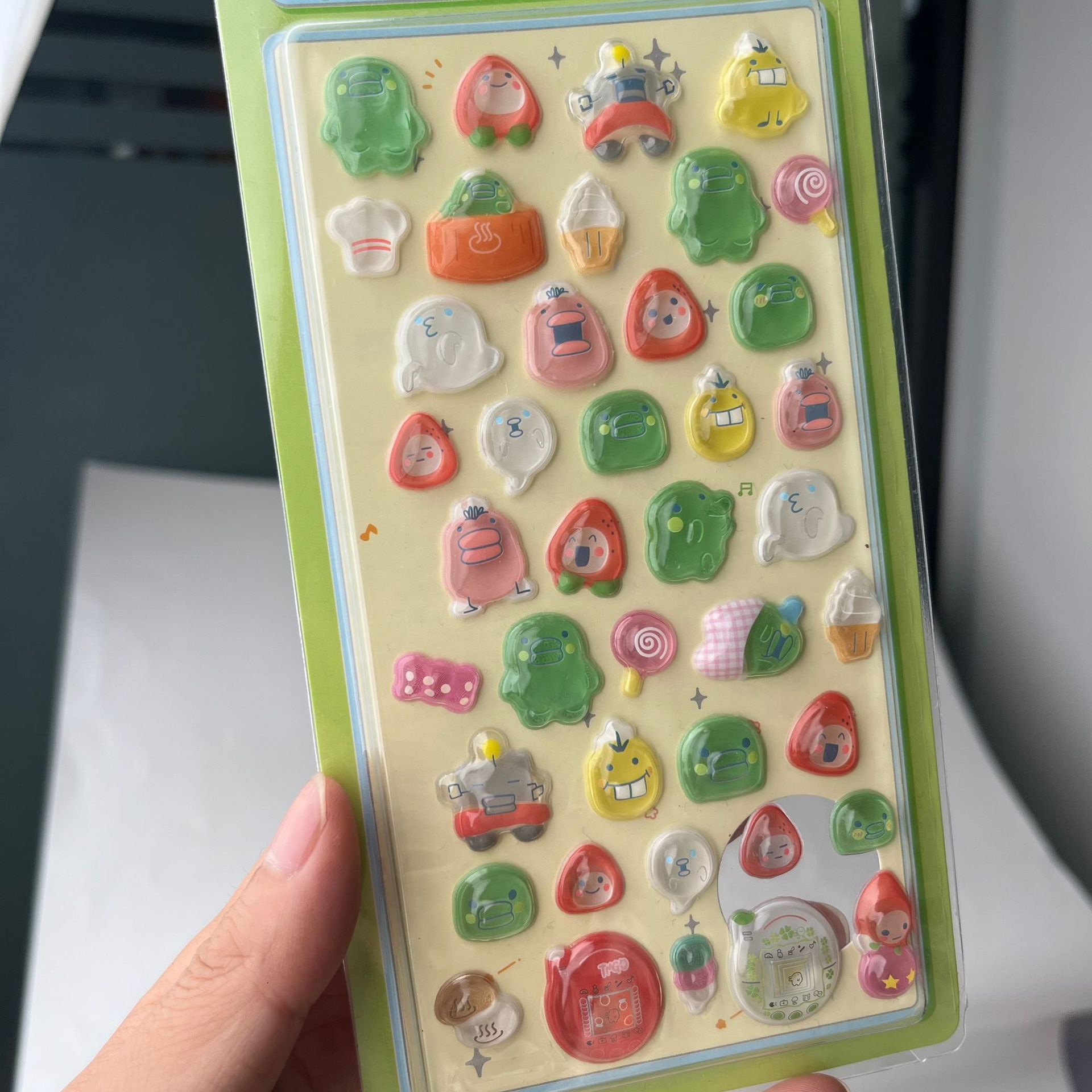 Cute Tamagotchi 3D Puffy Stick - Laptop Original Accessories บทวิจารณ์และราคา
