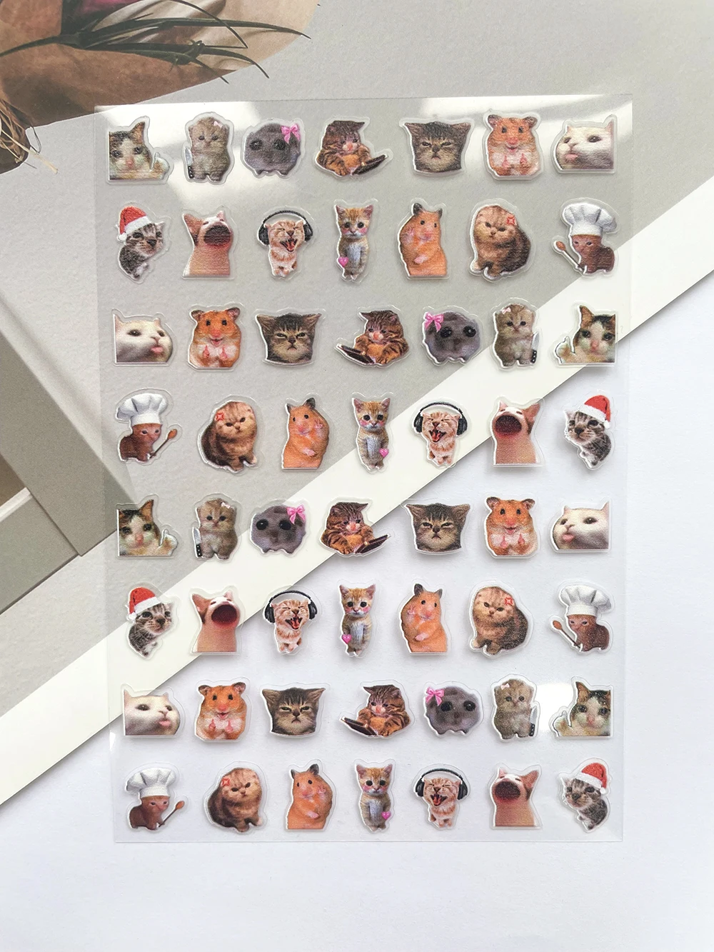 Mini Pvc Funny Cat Poster Good - Laptop Original Accessories บทวิจารณ์และราคา