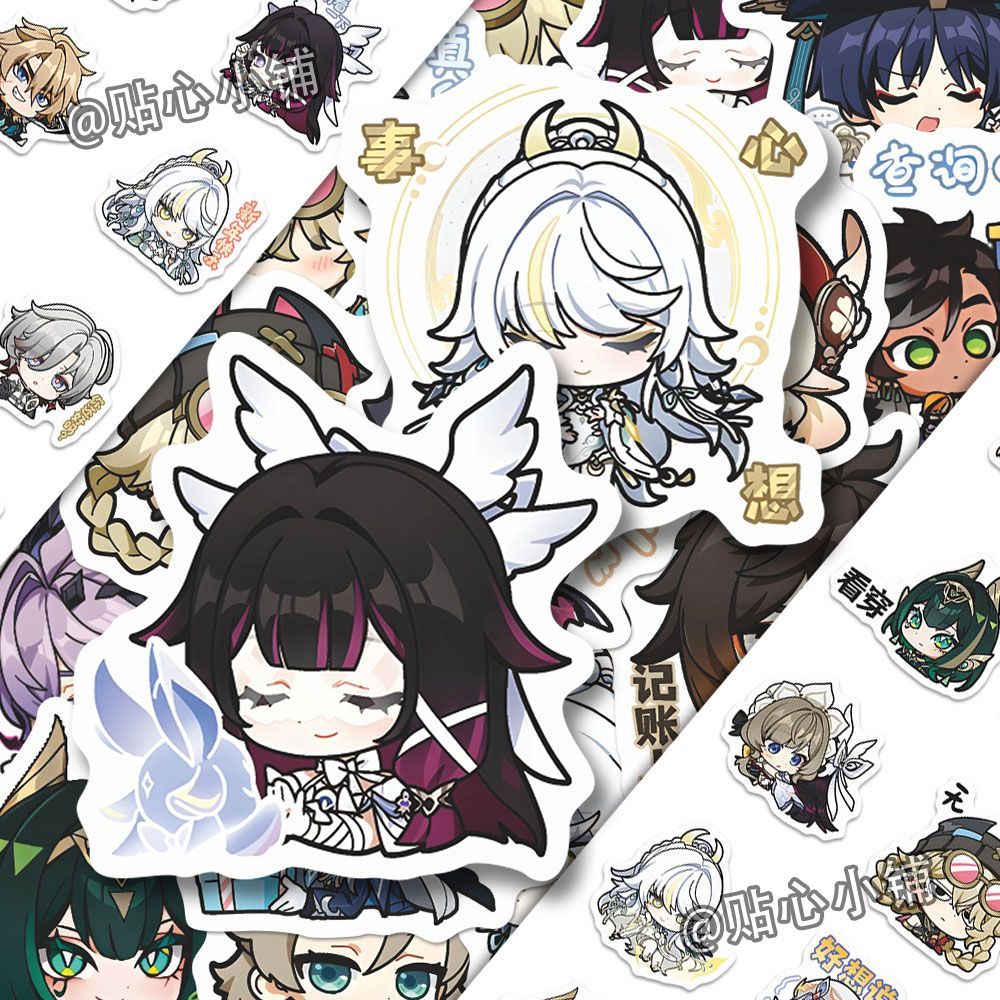 64PCS Genshin Impact Moon Maid - Laptop Original Accessories บทวิจารณ์และราคา