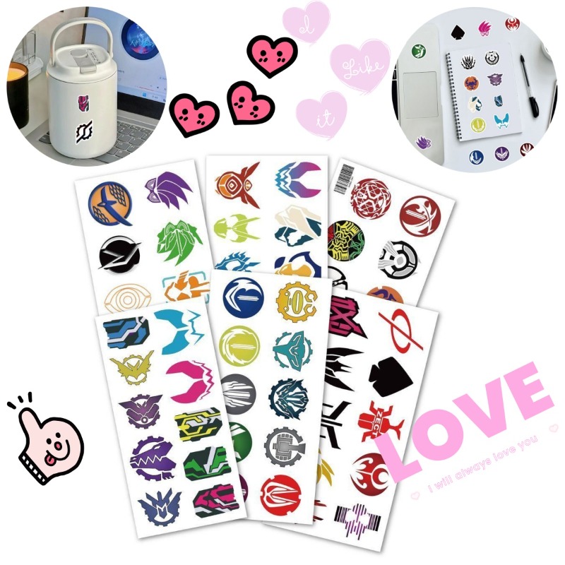 60 Sheets Kamen Rider Logo Sti - Laptop Original Accessories บทวิจารณ์และราคา